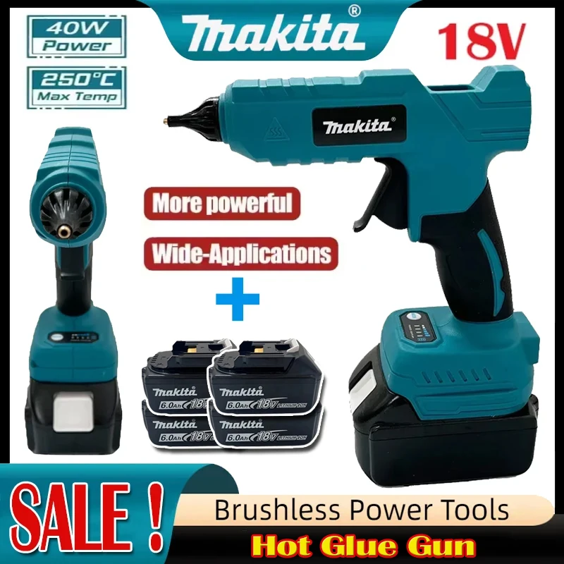 Hot Melt Glue Gun Cordless - Akumulatorowy, bezprzewodowy, ręczny pistolet do kleju