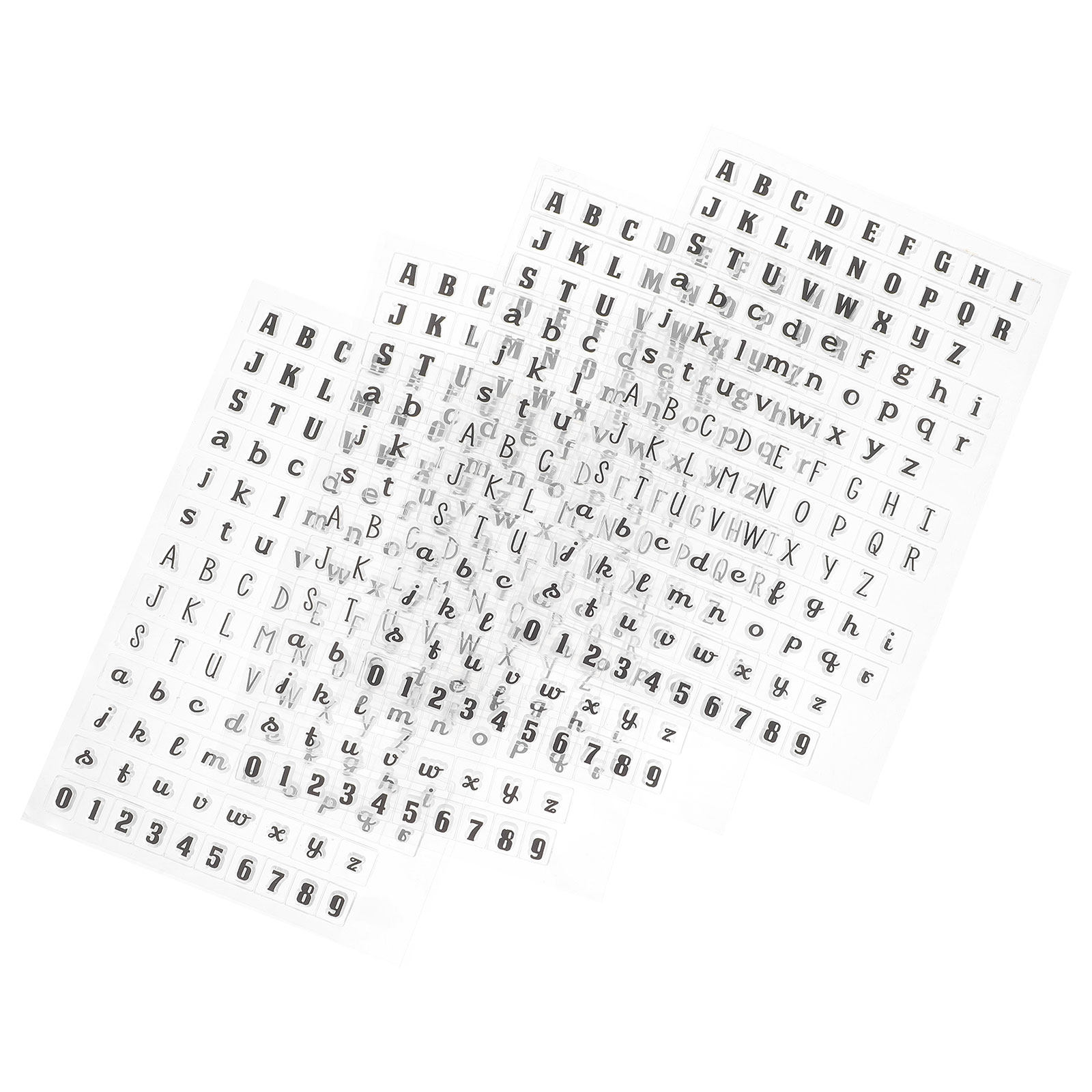 Clear Silicone Stamps For Card Making - 4 sztuki przezroczystych stempli do tworzenia