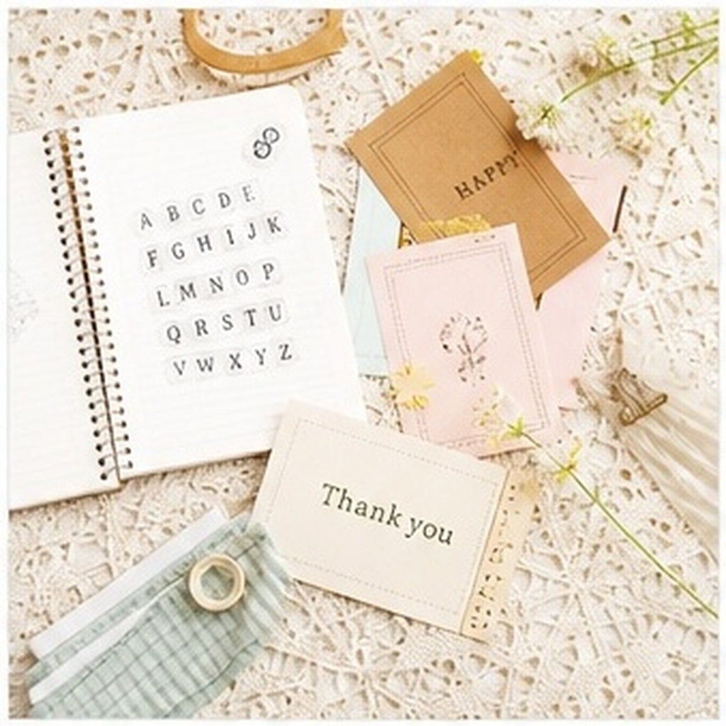 Clear Silicone Stamps For Card Making - 4 sztuki przezroczystych silikonowych stempli z
