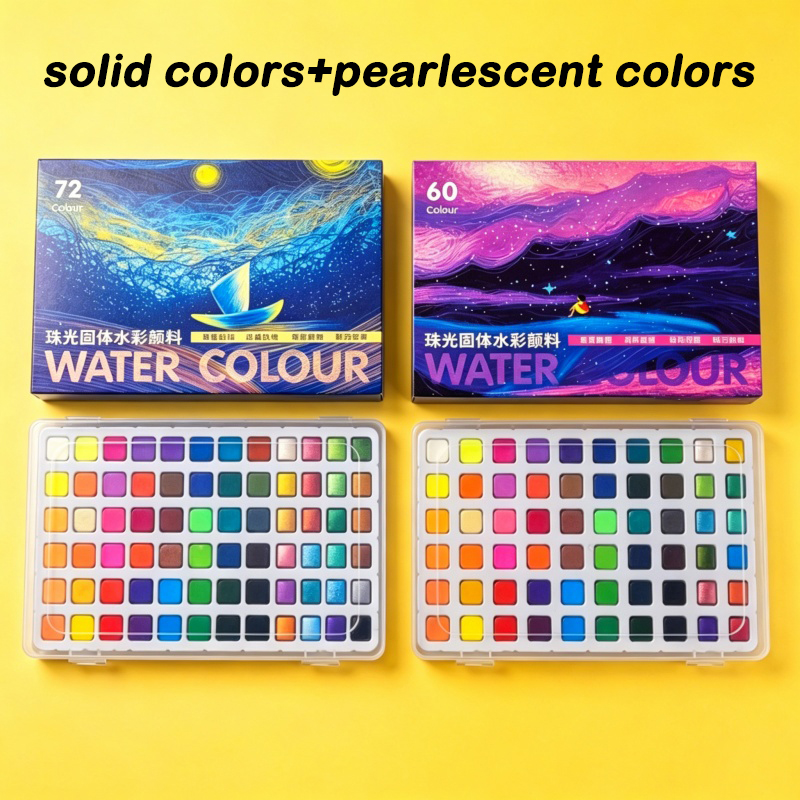 Zestaw przenośnych farb akware – Watercolor Paint Set Solid Pigment recenzja i cena