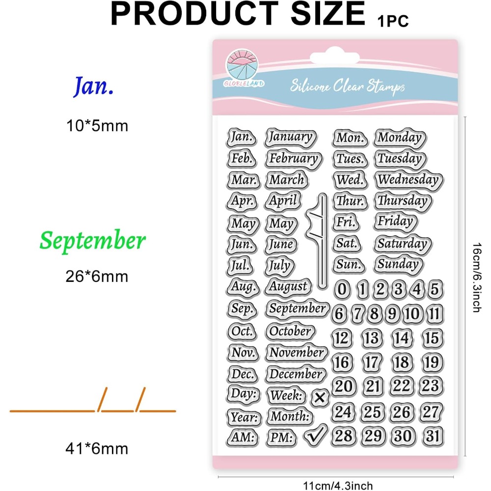 Stempel kalendarzowy do scrapb – Clear Silicone Stamps For Card Making recenzja i cena