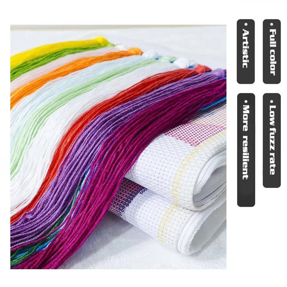 Zestawy do haftu krzyżykowego  – Cotton Embroidery Thread Skeins recenzja i cena