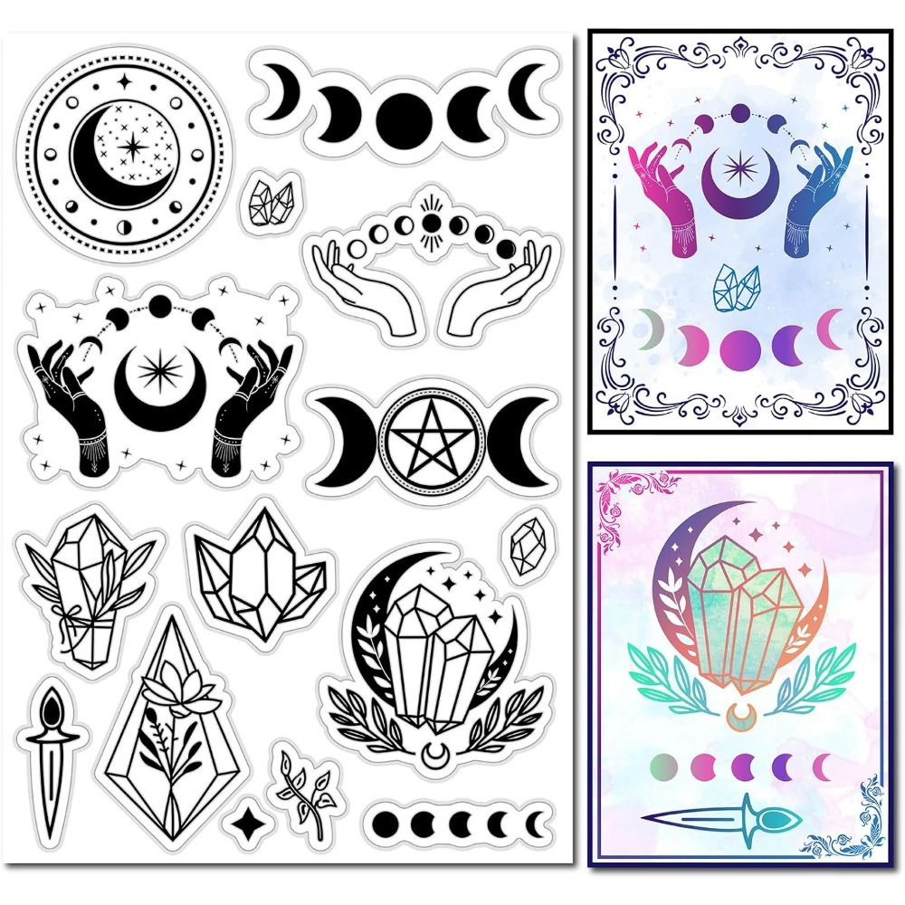 Faza księżyca kryształowa piec – Clear Silicone Stamps For Card Making recenzja i cena