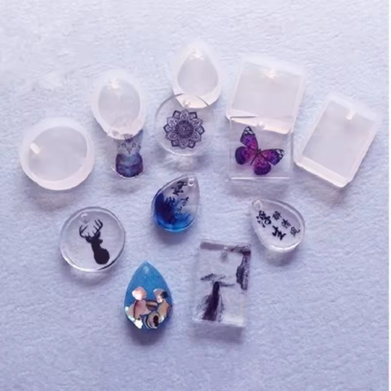 20 szt./zestaw DIY – zestaw si – Silicone Epoxy Resin Molds Set recenzja i cena